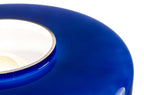 Lampe à poser XXL en verre coloré et style rétro Foza Maxi : Bleu