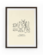 Expresso et Croissants Chauds: 30X40 CM