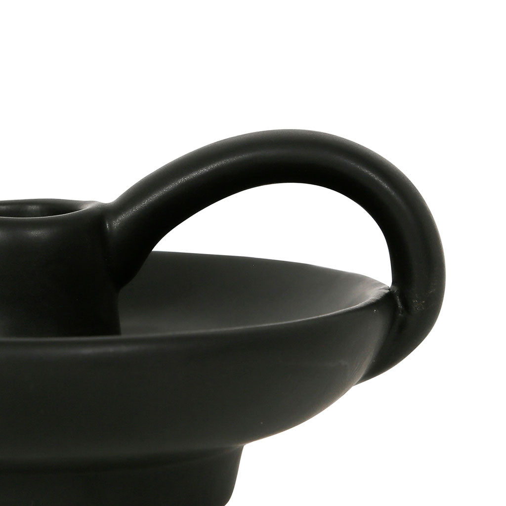 Bougeoir bohème noir