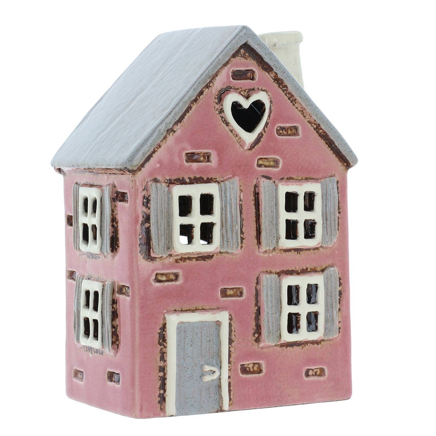 Bougeoir maison rose