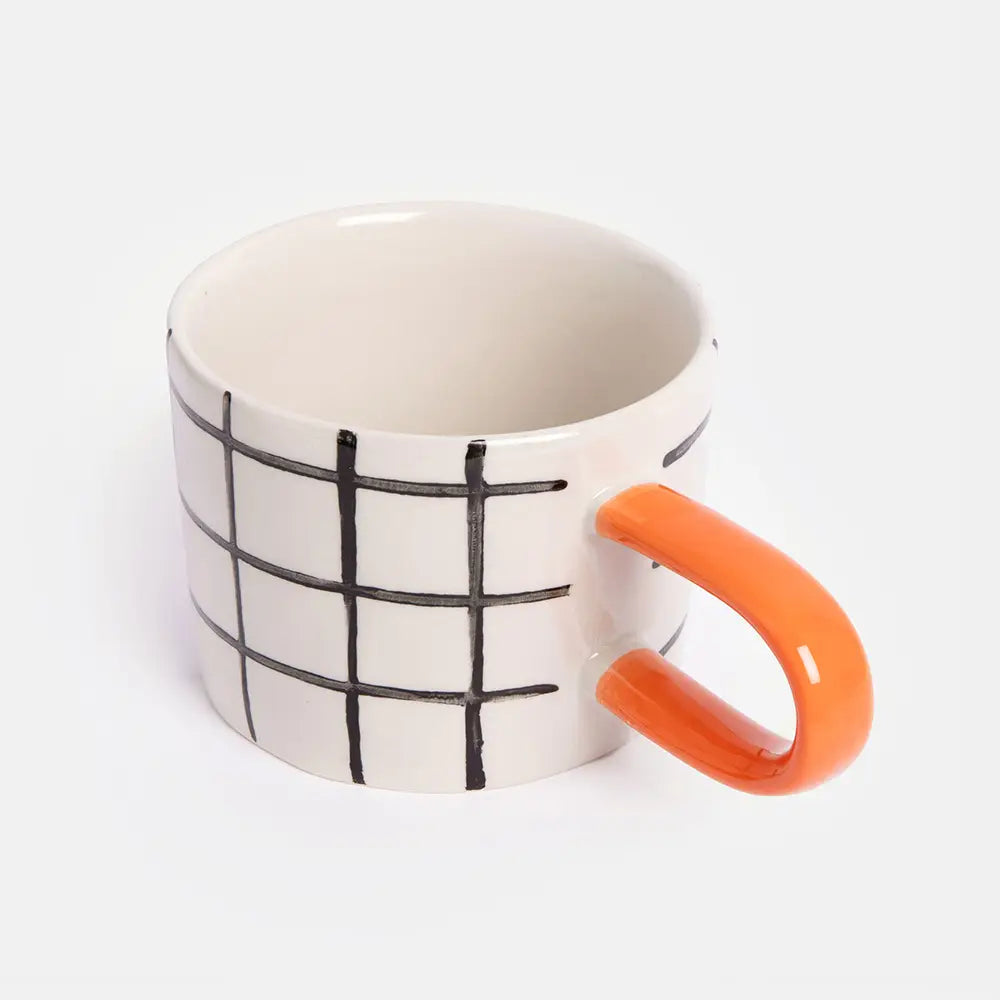 Mug à carreaux