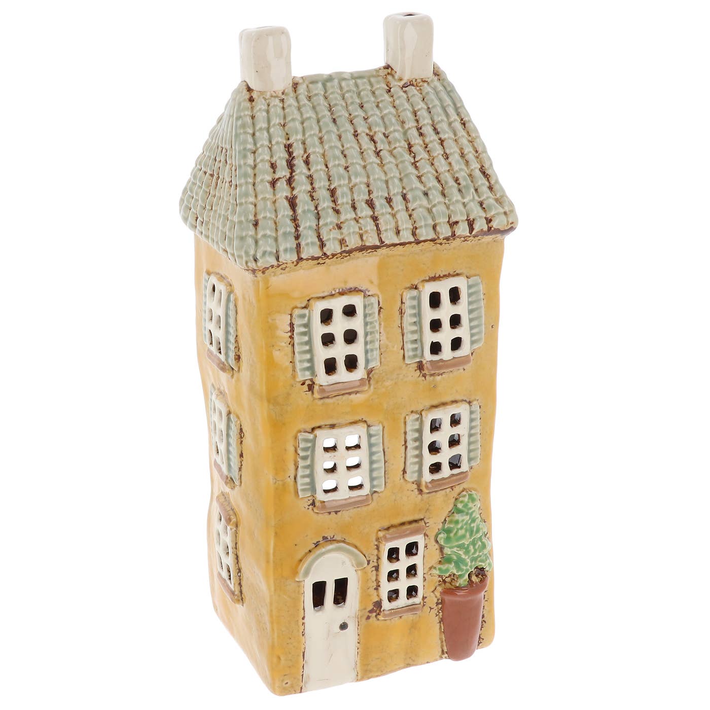 Maison de jardin en poterie à volets