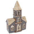 Église à double façade en poterie