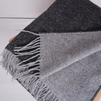 Plaid  laine noir / gris