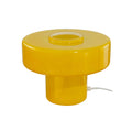 Lampe à poser verre coloré style rétro Foza: Jaune