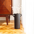 Vase Vérone en céramique noir