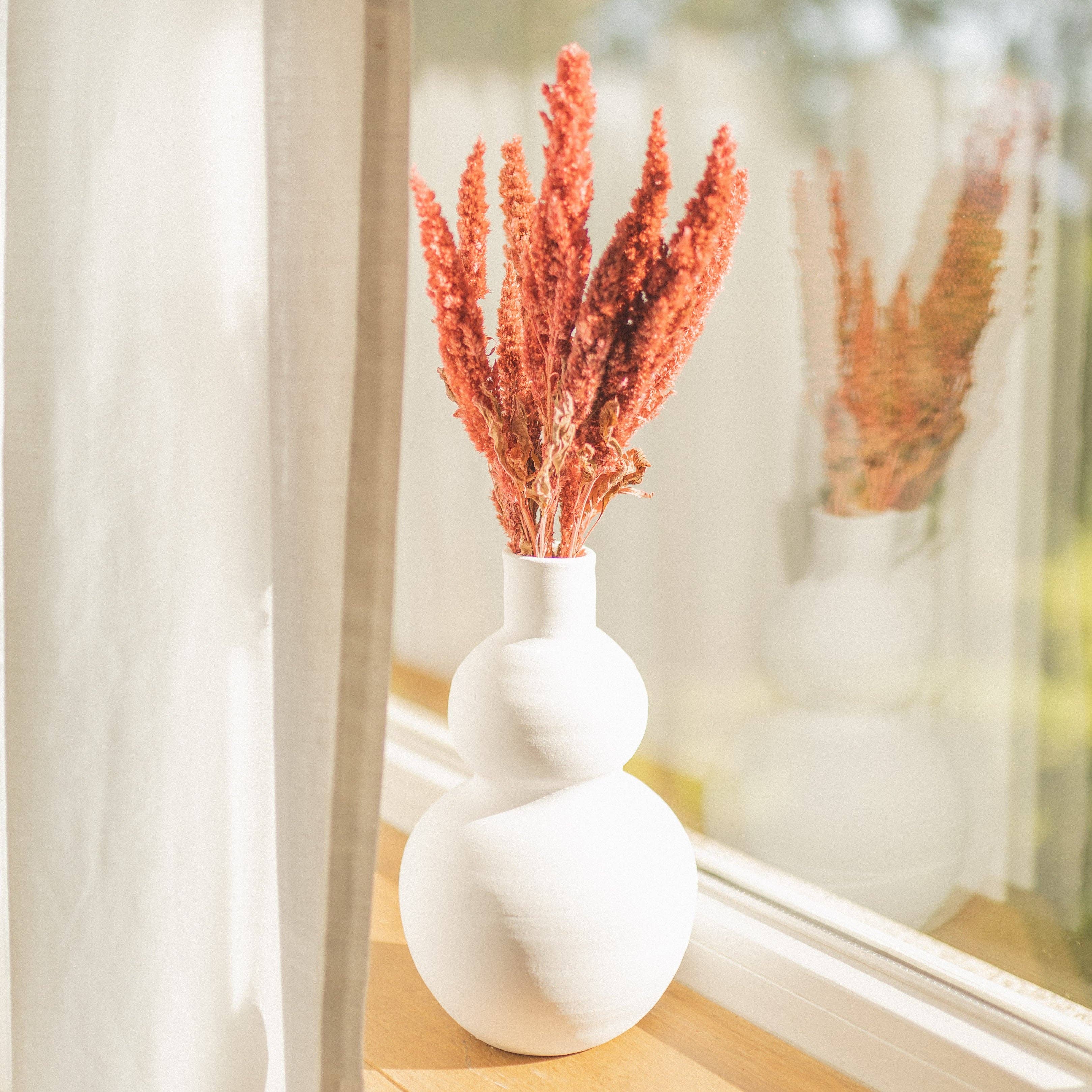 Bergamo - Vase en céramique: Branco