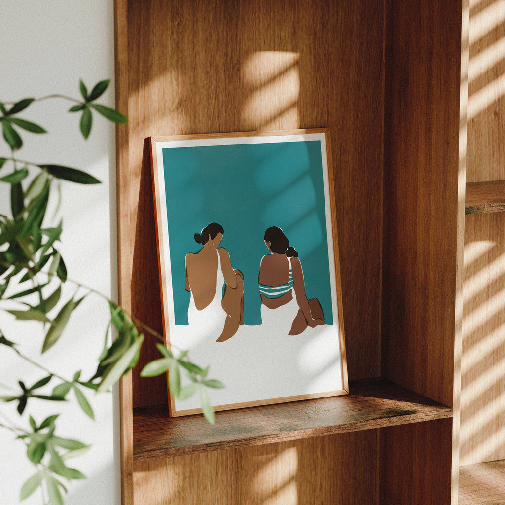 Blue Talk: 30X40 CM