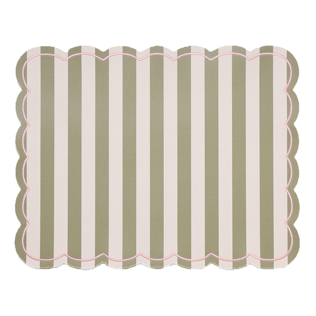 Set de table rayés