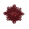 Ex-voto coeur bordeaux