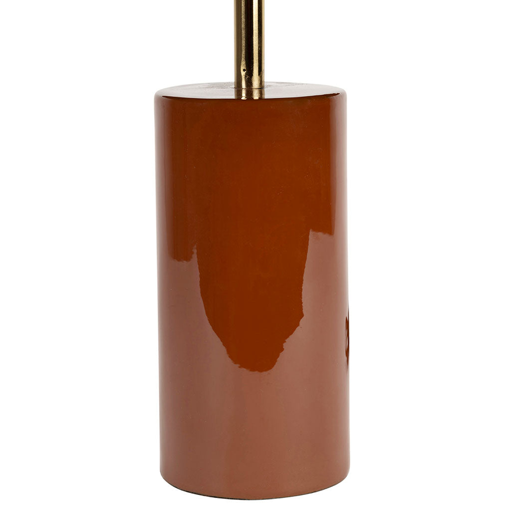Lampe vintage brun / ocre