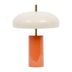Lampe vintage orange / écrue