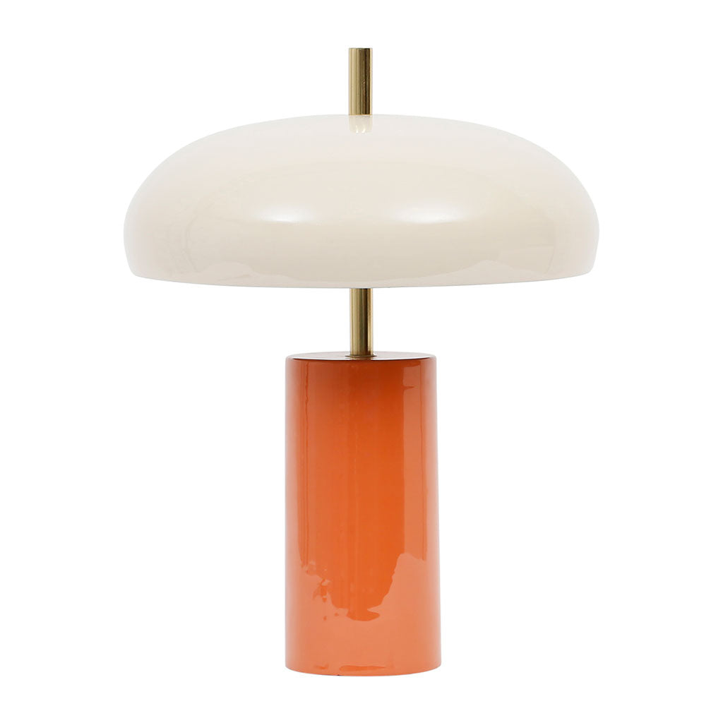 Lampe vintage orange / écrue