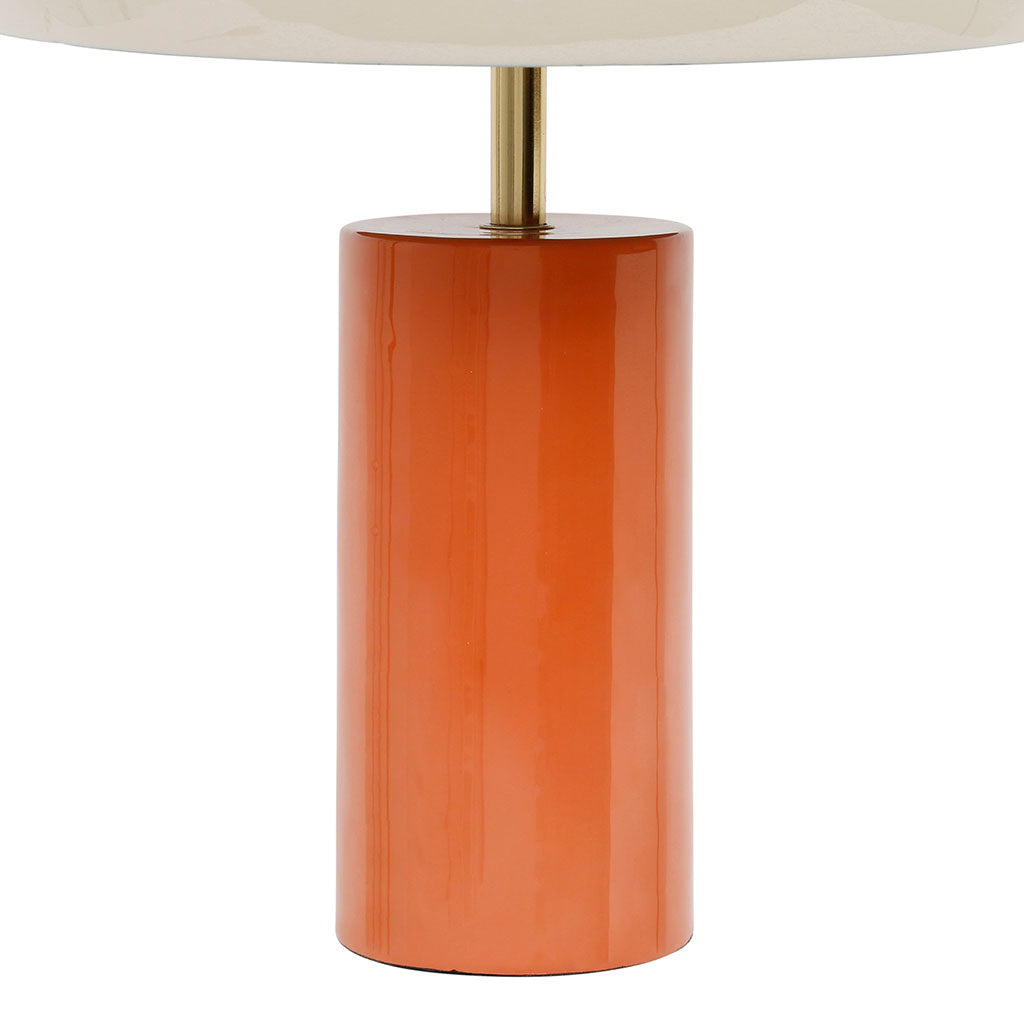 Lampe vintage orange / écrue