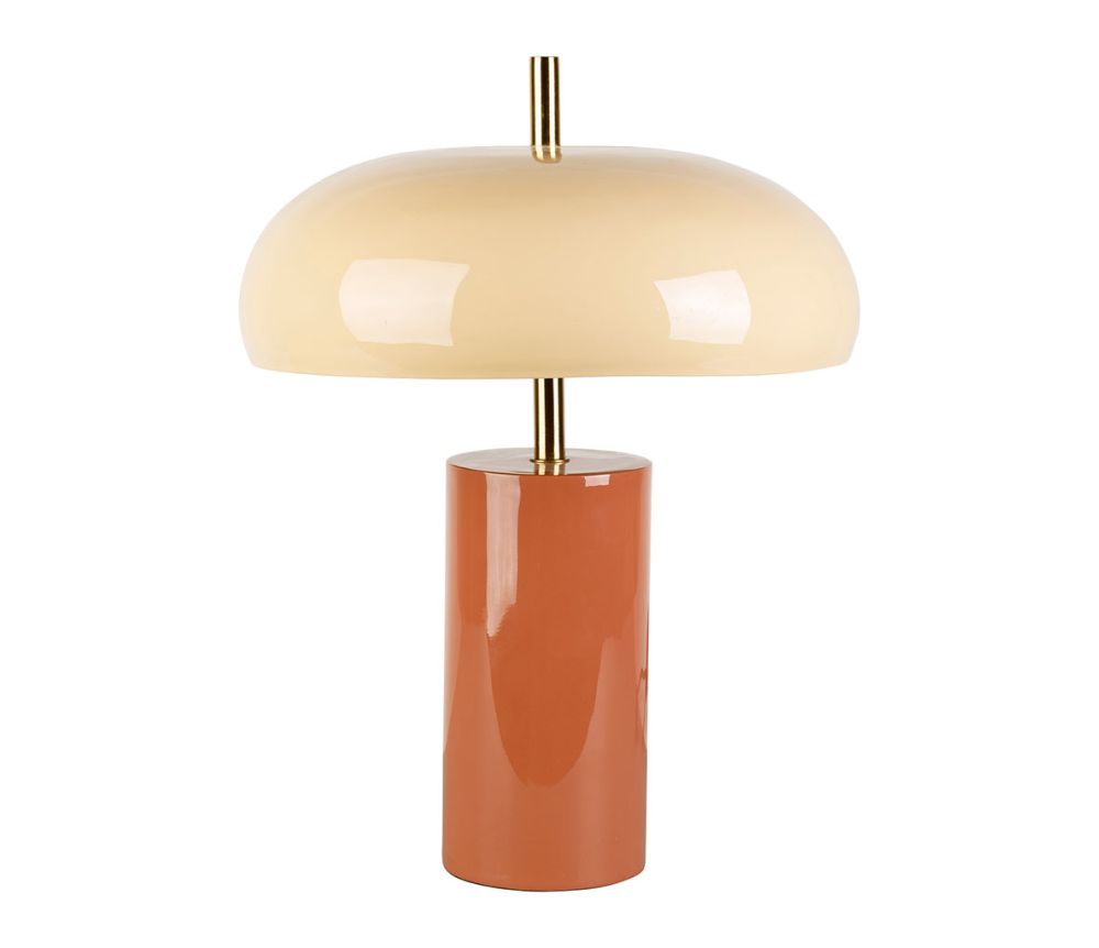 Lampe vintage terracotta / beige