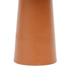 Lampe champignon dorée et terracotta