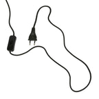 Lampe champignon dorée et terracotta