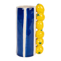 vase bleu citrons