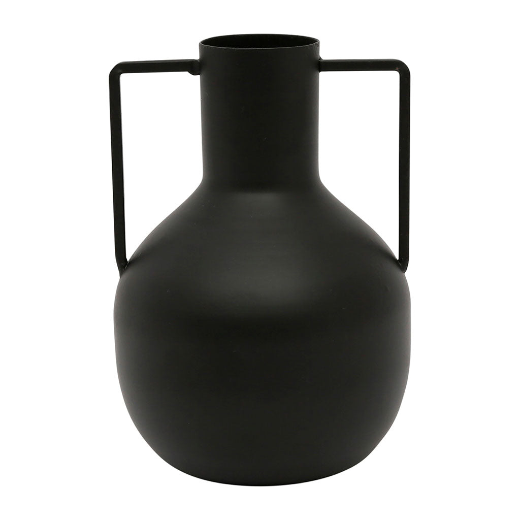 Vase rond metal noir