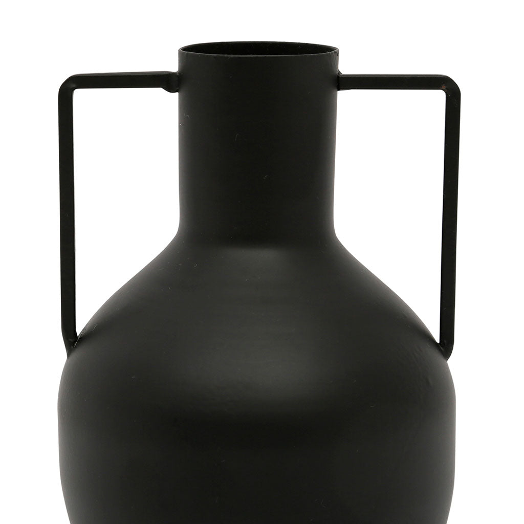 Vase rond metal noir