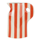 Vase / pichet orange et blanc