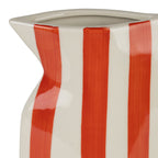 Vase / pichet orange et blanc